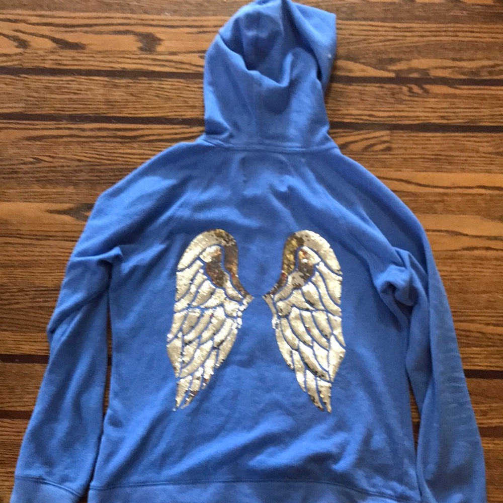 Blue Victoria’s Secret angels hoodie